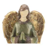 engel biddend, groen